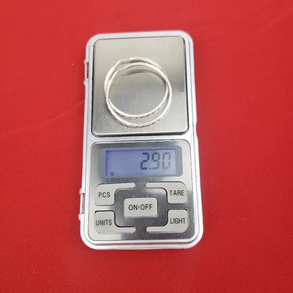 Sterling silver ladies hoop earrings New - Picture 12 of 14